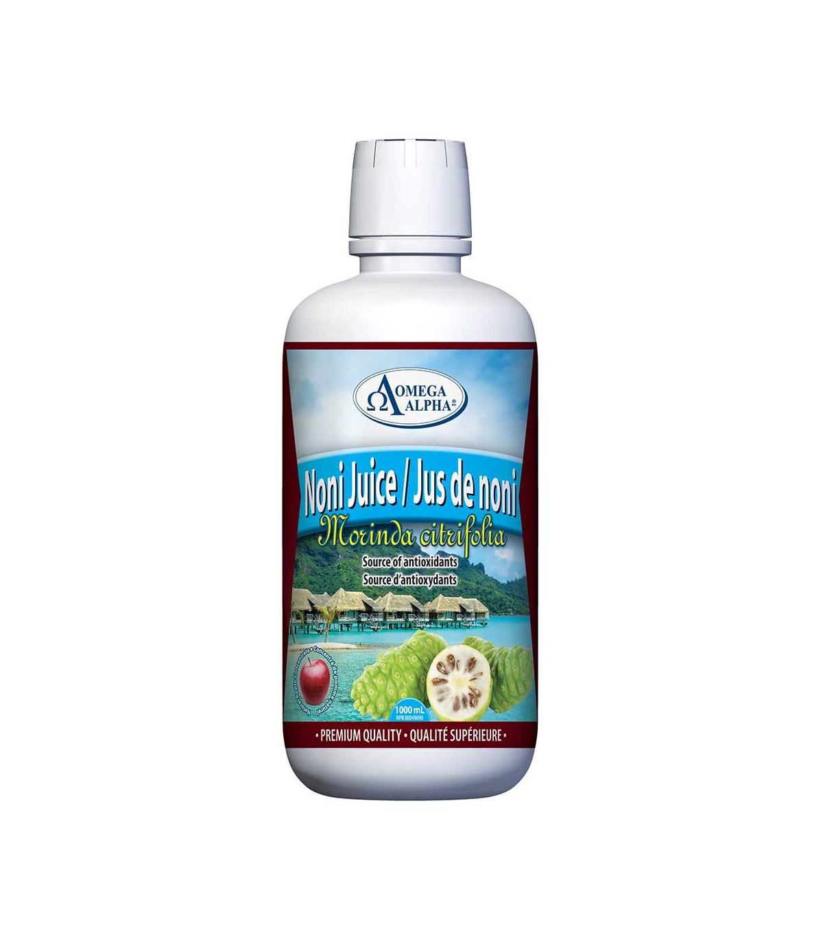 Omega Alpha Noni Juice Apple 1 L | Unbeatable Prices, Daily Deals | VITASHOP