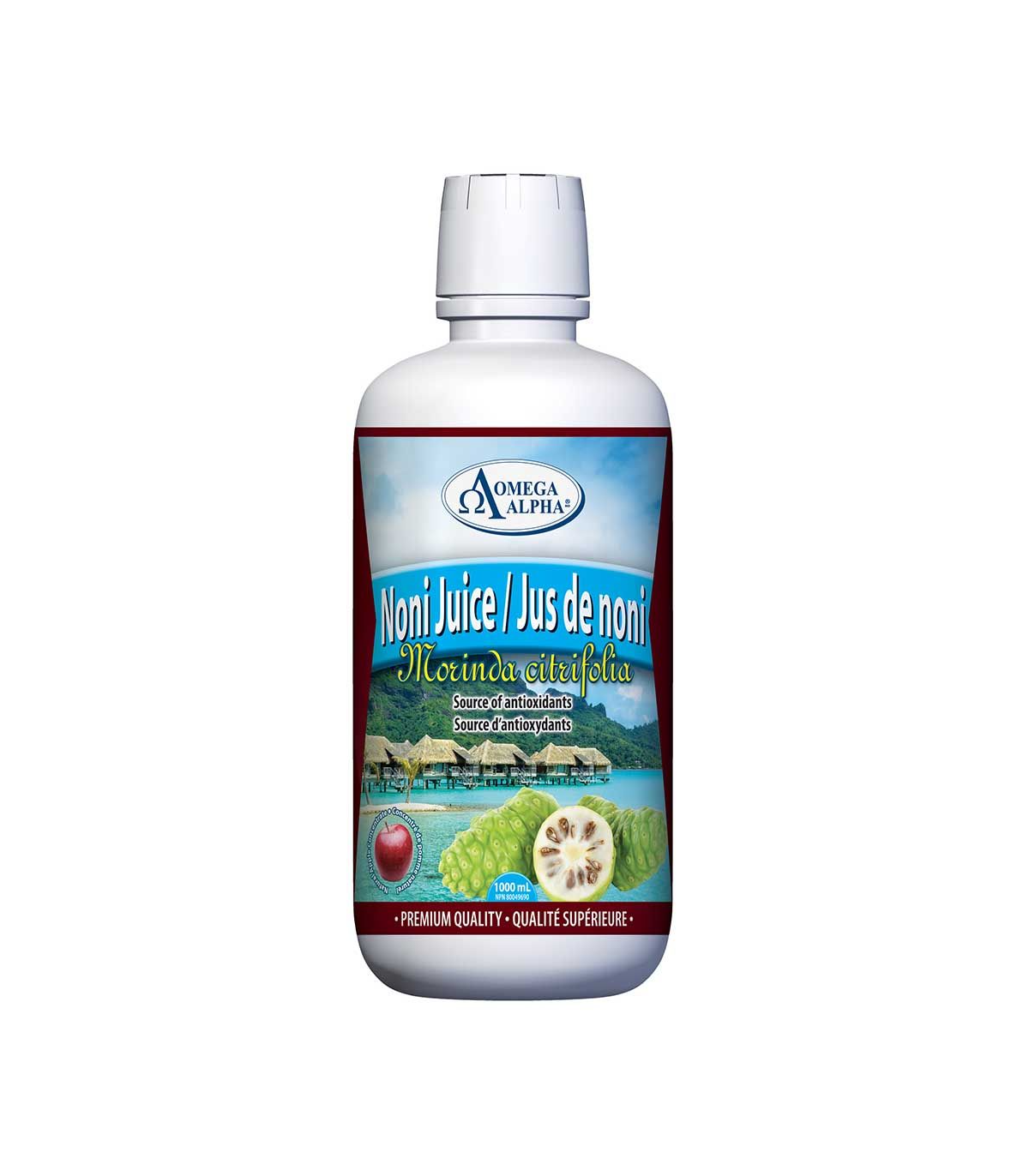 Omega Alpha Noni Juice Apple 1 L | Unbeatable Prices, Daily Deals | VITASHOP