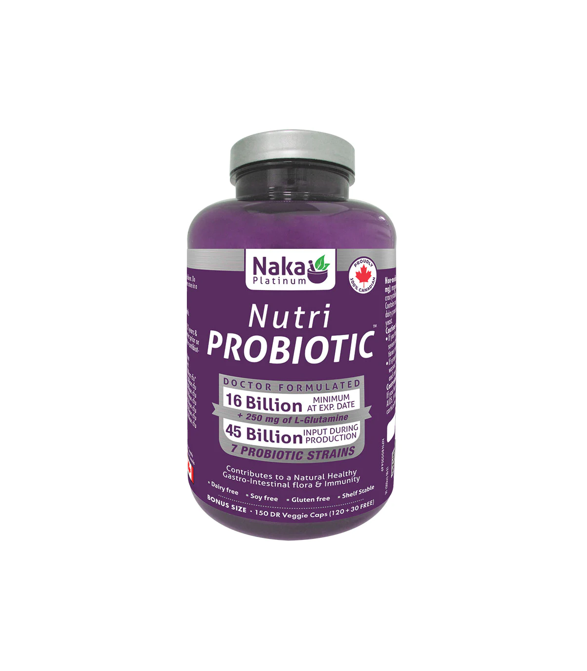 Naka Platinum Nutri Probiotic 45 Bill Shelf Stable 150 DR Vegi Capsules | 每天不同折扣, 全网最低价格 | 种类齐全的保健品店铺 VITASHOP, 只有你想不到, 没有你买不到 !