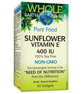 Whole Earth & Sea Sunflower Vitamin E 400 IU, 90 Softgels | Unbeatable Prices, Daily Deals | VITASHOP