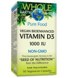 Vitamine D3 1000 UI bioaméliorée végétalienne, 90 capsules végétariennes | Safest & Easiest Shopping Vitamins Online | VITASHOP