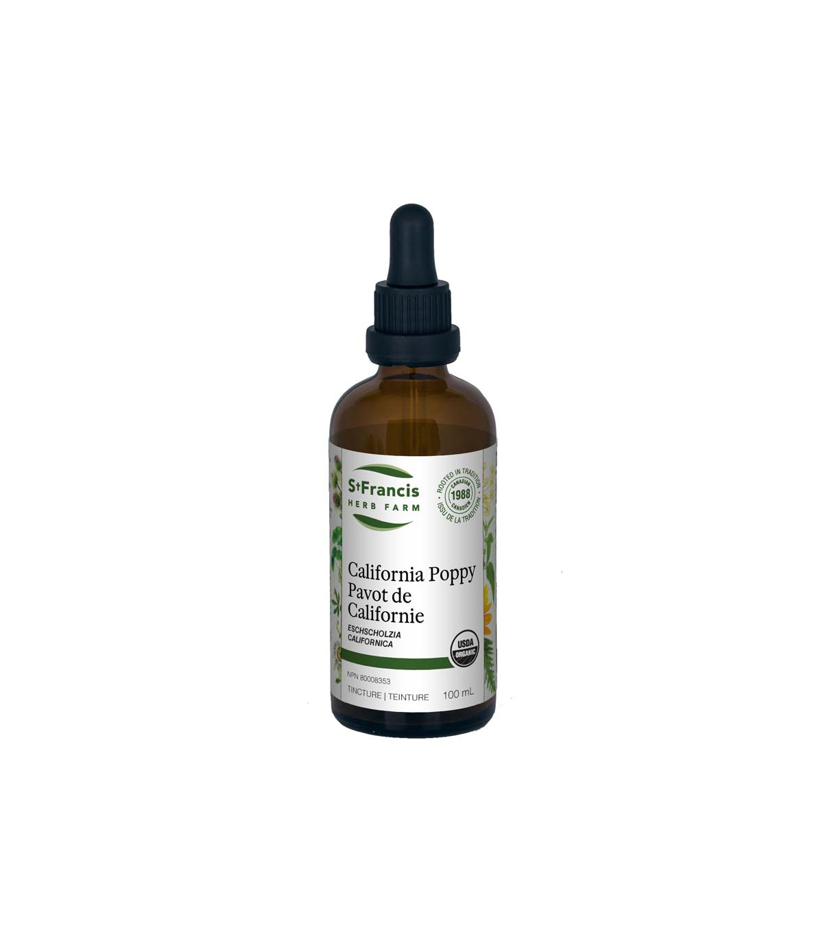 St. Francis Herb Farm California Poppy 100 mL | 每天不同折扣, 全网最低价格 | 种类齐全的保健品店铺 VITASHOP, 只有你想不到, 没有你买不到 !