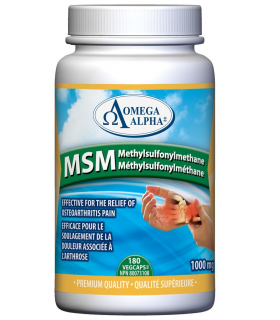 Omega Alpha MSM Methylsulfonylmethane 180 Vagi Capsules | Unbeatable Prices, Daily Deals | VITASHOP