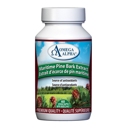Omega Alpha Maritime Pine Bark Extract 60 Vegi Capsules | Unbeatable Prices, Daily Deals | VITASHOP