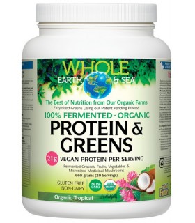 Protéines Biologiques Fermentées & Légumes Verts Bio Tropical, 660 g | Safest & Easiest Shopping Vitamins Online | VITASHOP