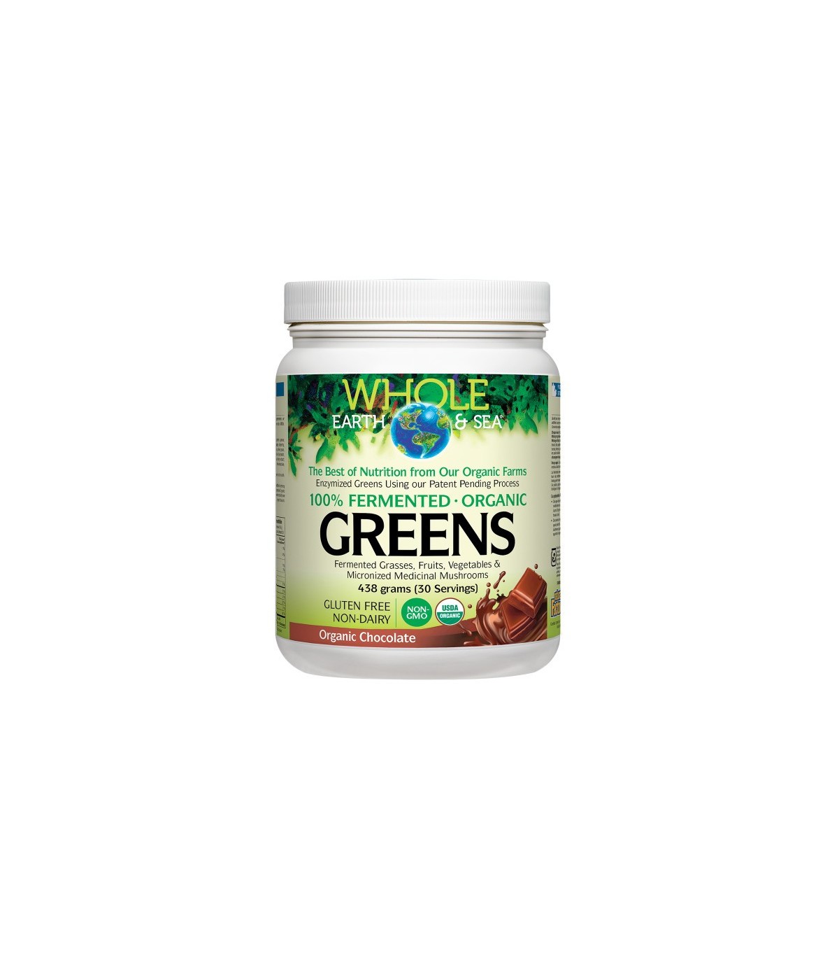 Chocolat Bio Fermenté Vert Bio, 438 g | Safest & Easiest Shopping Vitamins Online | VITASHOP