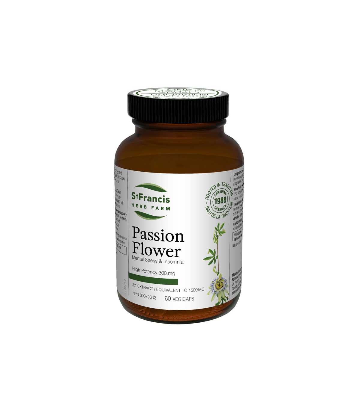 St. Francis Herb Farm 세인트 프란시스 허브 팜 패션 플라워 (5:1 추출물) 60캡슐 | 매일 업데이트되는 특가 상품 | VITASHOP