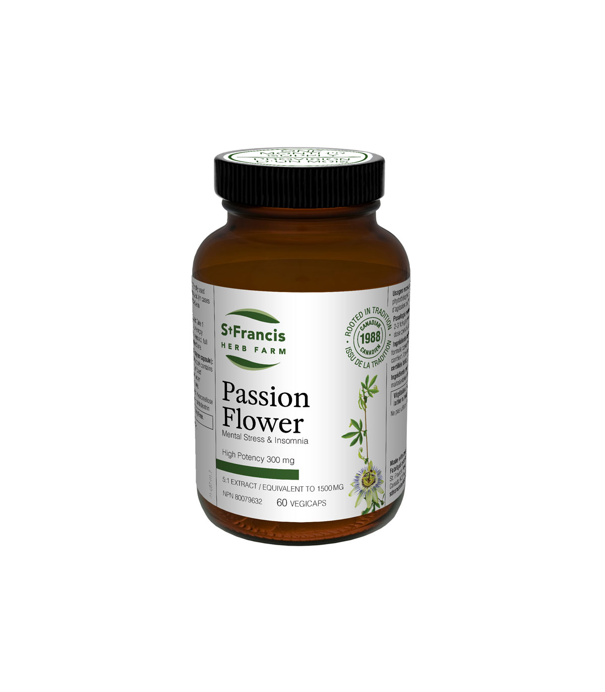 St. Francis Herb Farm 세인트 프란시스 허브 팜 패션 플라워 (5:1 추출물) 60캡슐 | 매일 업데이트되는 특가 상품 | VITASHOP