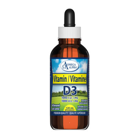 Omega Alpha Vitamin D3 1000 IU Unoured 120 ml | Unbeatable Prices, Daily Deals | VITASHOP