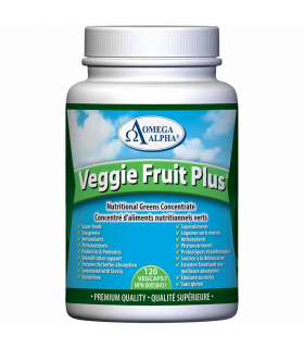 Omega Alpha Veggie Fruit Plus 120 Vagi Capsules | Unbeatable Prices, Daily Deals | VITASHOP