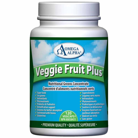 Omega Alpha Veggie Fruit Plus 120 Vagi Capsules | Unbeatable Prices, Daily Deals | VITASHOP