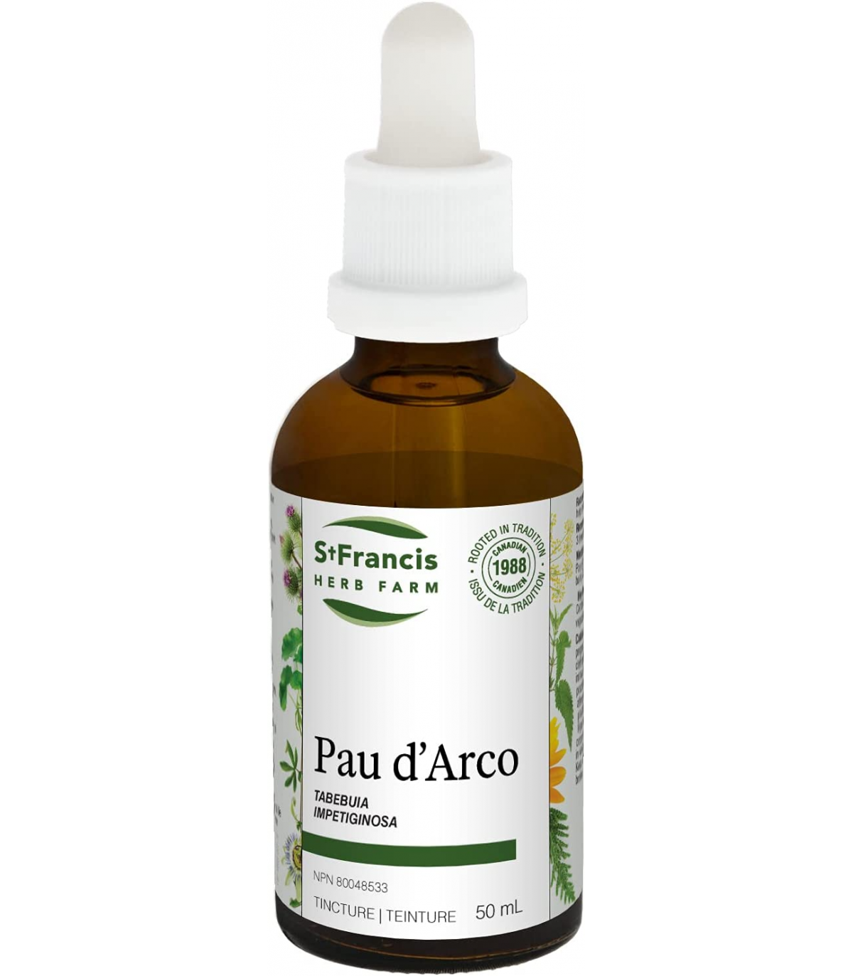 St. Francis Herb Farm Pau D'Arco 50 mL | Unbeatable Prices, Daily Deals | VITASHOP
