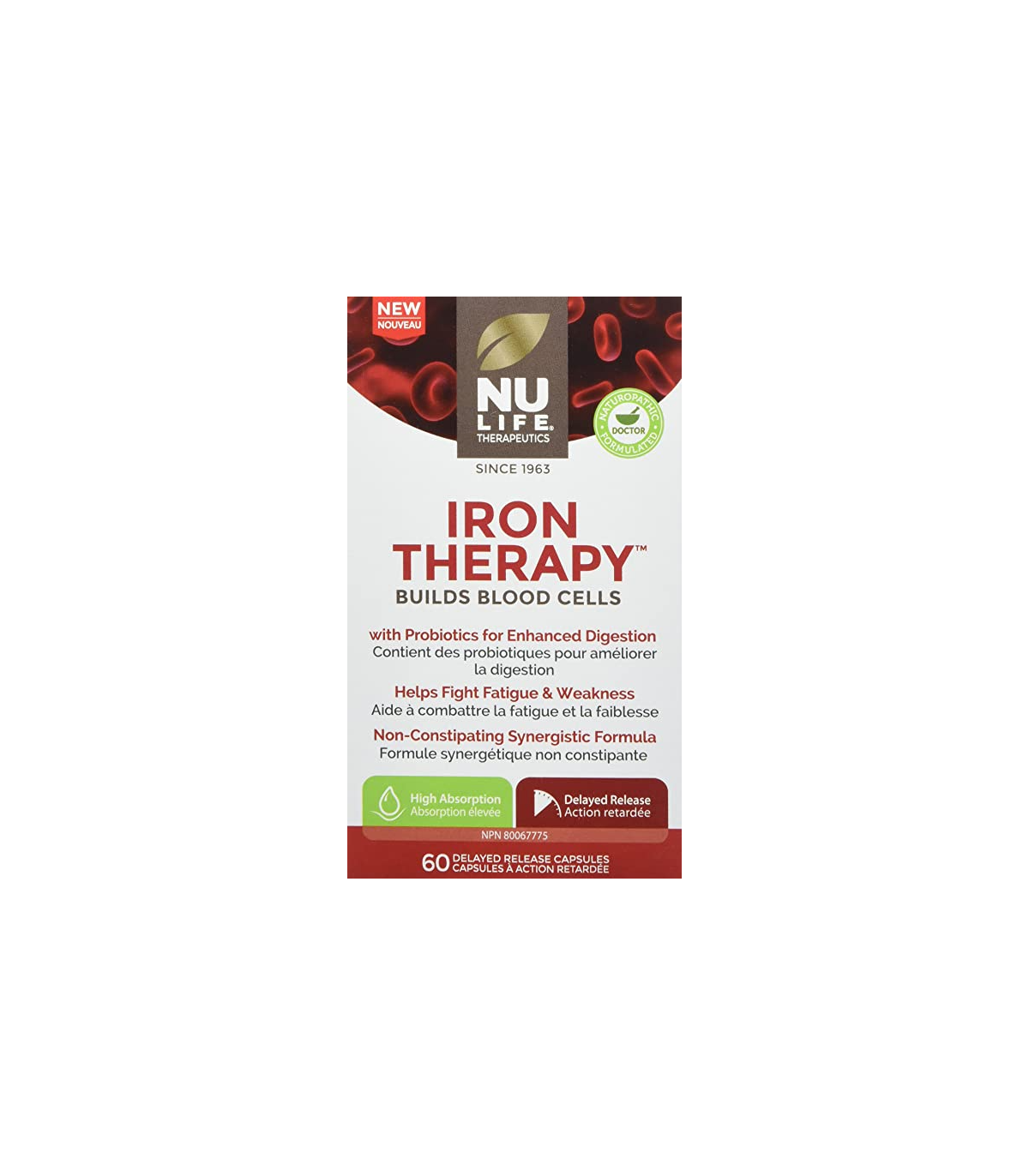 Nu-Life Iron Therapy 60 DR-Caps | Unbeatable Prices, Daily Deals | VITASHOP