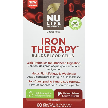 Nu-Life Iron Therapy 60 DR-Caps | Unbeatable Prices, Daily Deals | VITASHOP