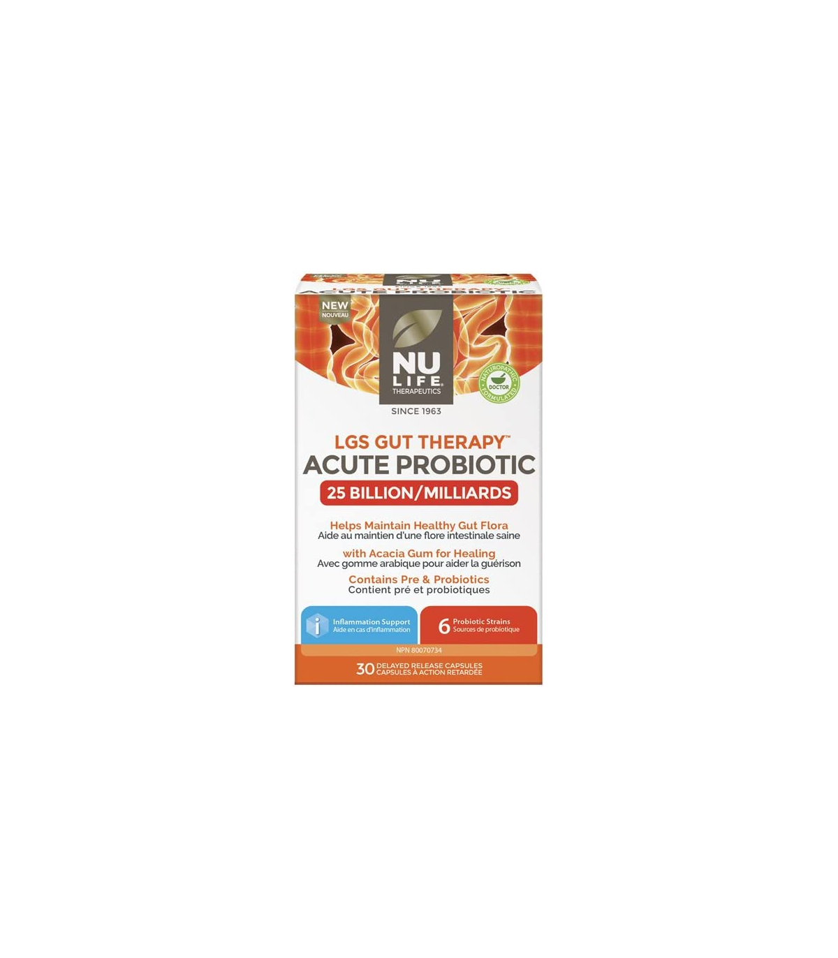 LGS Gut Therapy Acute Probiotic 30 DR-Caps | Safest & Easiest Shopping Vitamins Online | VITASHOP