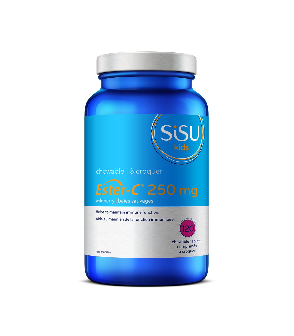 Kids Ester-C 250 mg, 120 comprimés à croquer | Safest & Easiest Shopping Vitamins Online | VITASHOP