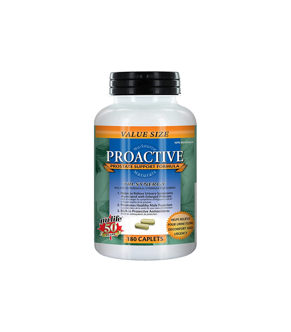 Nu-Life Proactive 180 Caplets | Safest & Easiest Shopping Vitamins Online | VITASHOP