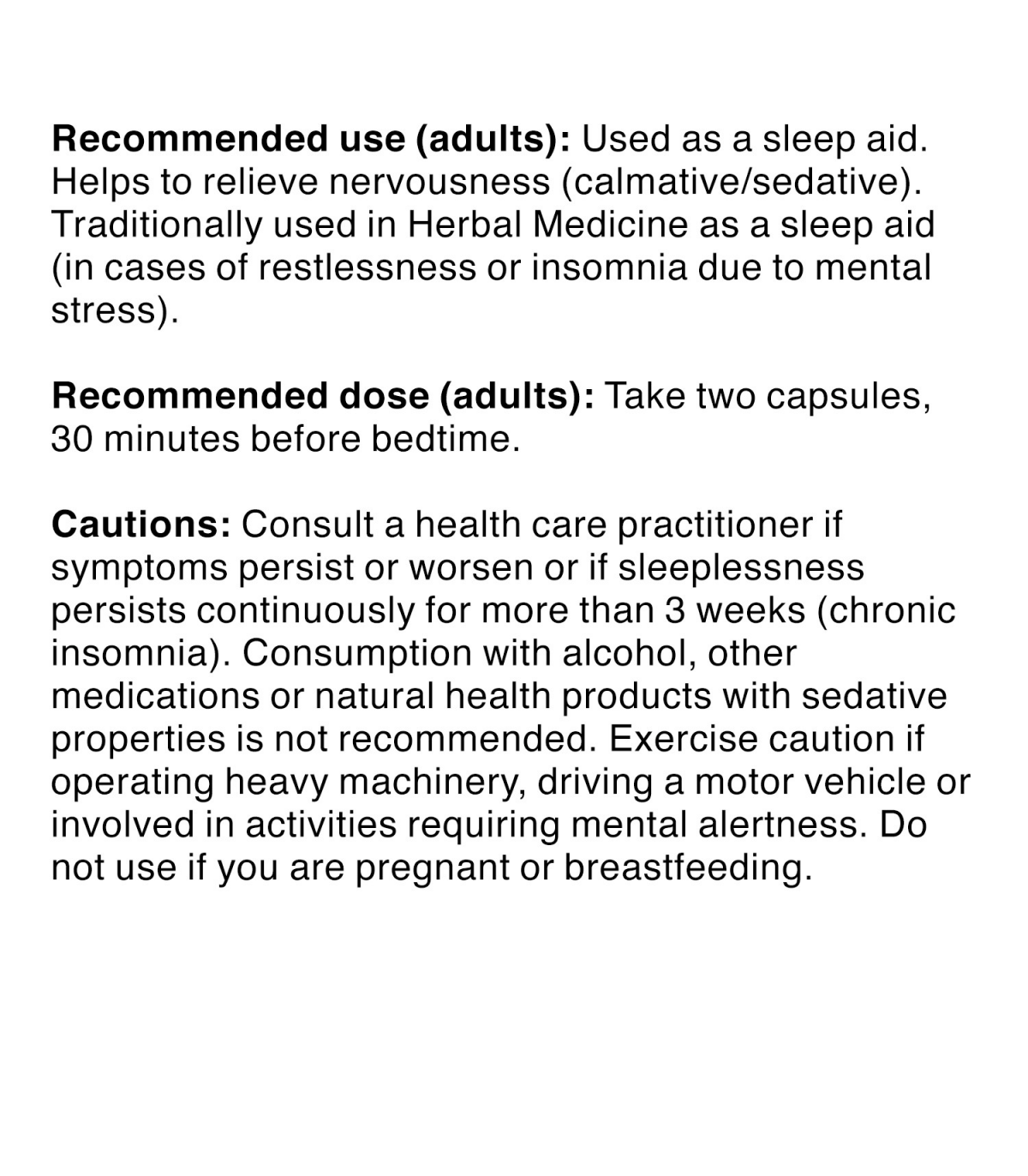 Sleep Formula 120 Vegi Capsules | Safest & Easiest Shopping Vitamins Online | VITASHOP