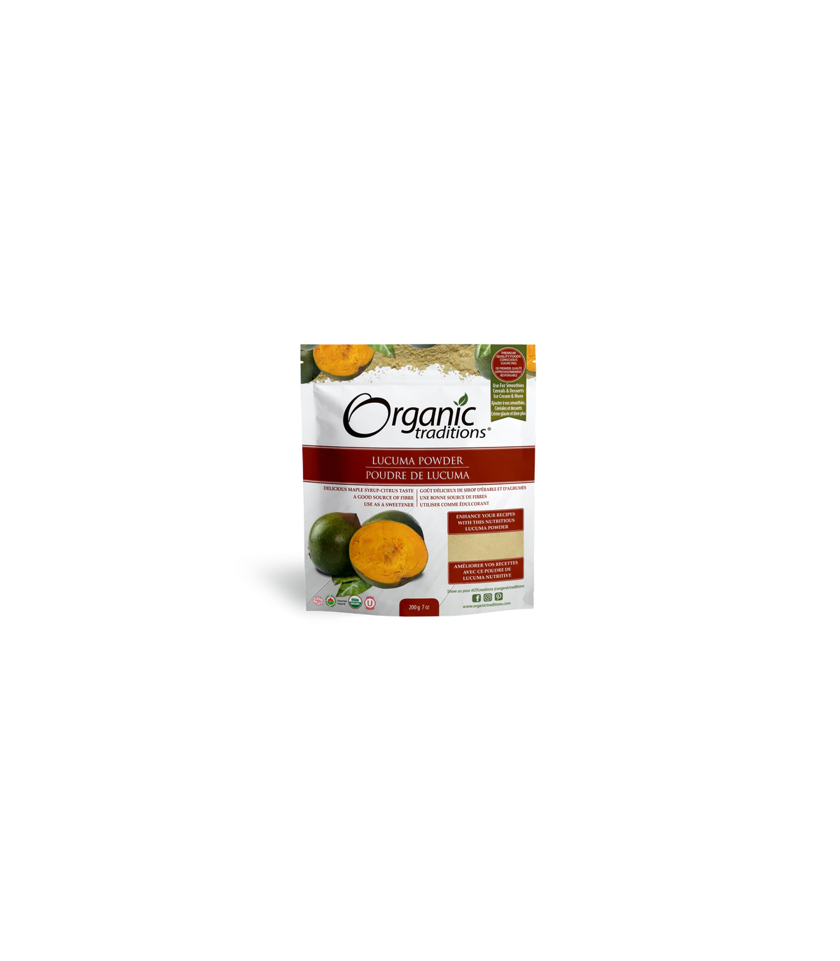 Organic Traditions 오가닉 트래디션 루쿠마 파우더 200g | 매일 업데이트되는 특가 상품 | VITASHOP