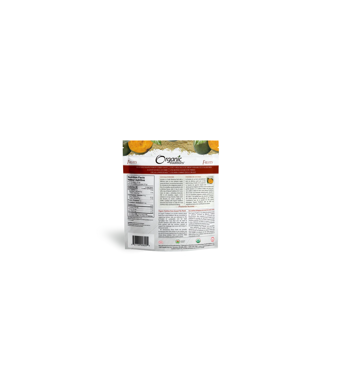 Organic Traditions 오가닉 트래디션 루쿠마 파우더 200g | 매일 업데이트되는 특가 상품 | VITASHOP