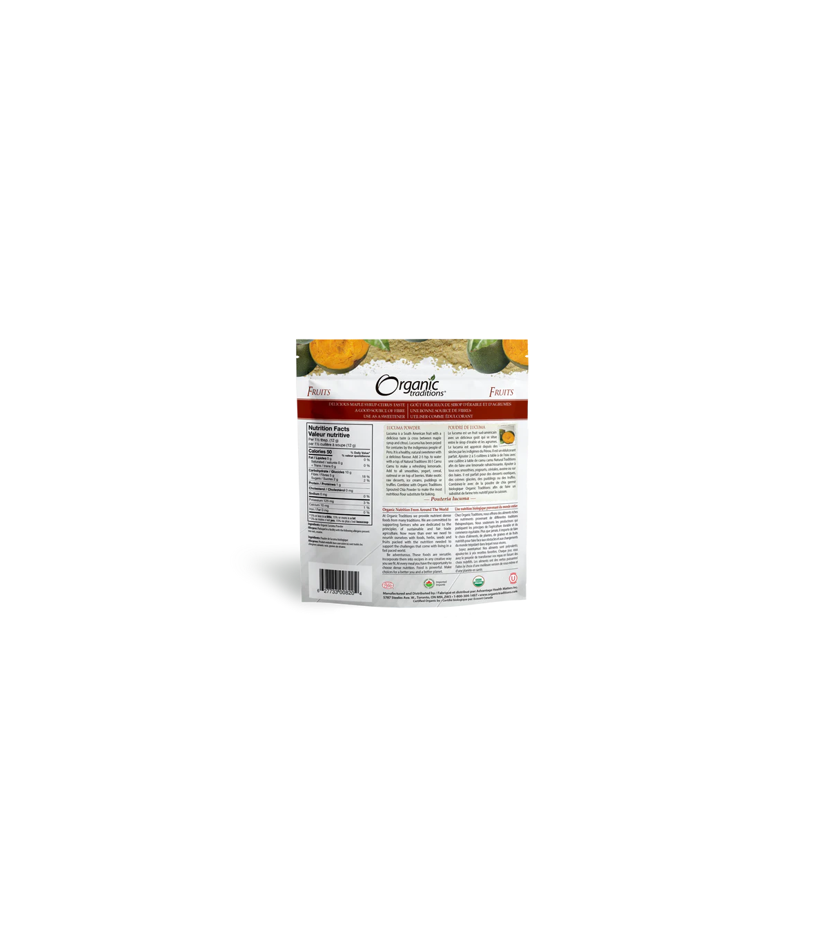 Organic Traditions 오가닉 트래디션 루쿠마 파우더 200g | 매일 업데이트되는 특가 상품 | VITASHOP