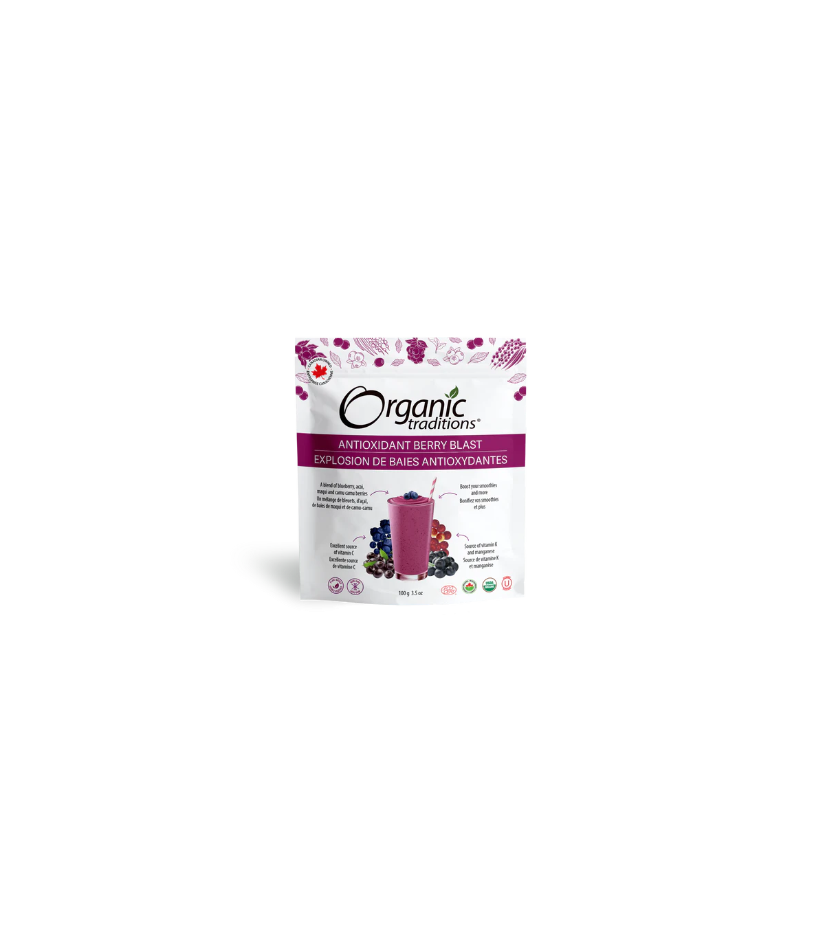 Organic Traditions Antioxidant Berry Blast 100 g | Unbeatable Prices, Daily Deals | VITASHOP