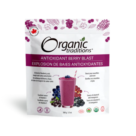 Organic Traditions Antioxidant Berry Blast 100 g | Unbeatable Prices, Daily Deals | VITASHOP