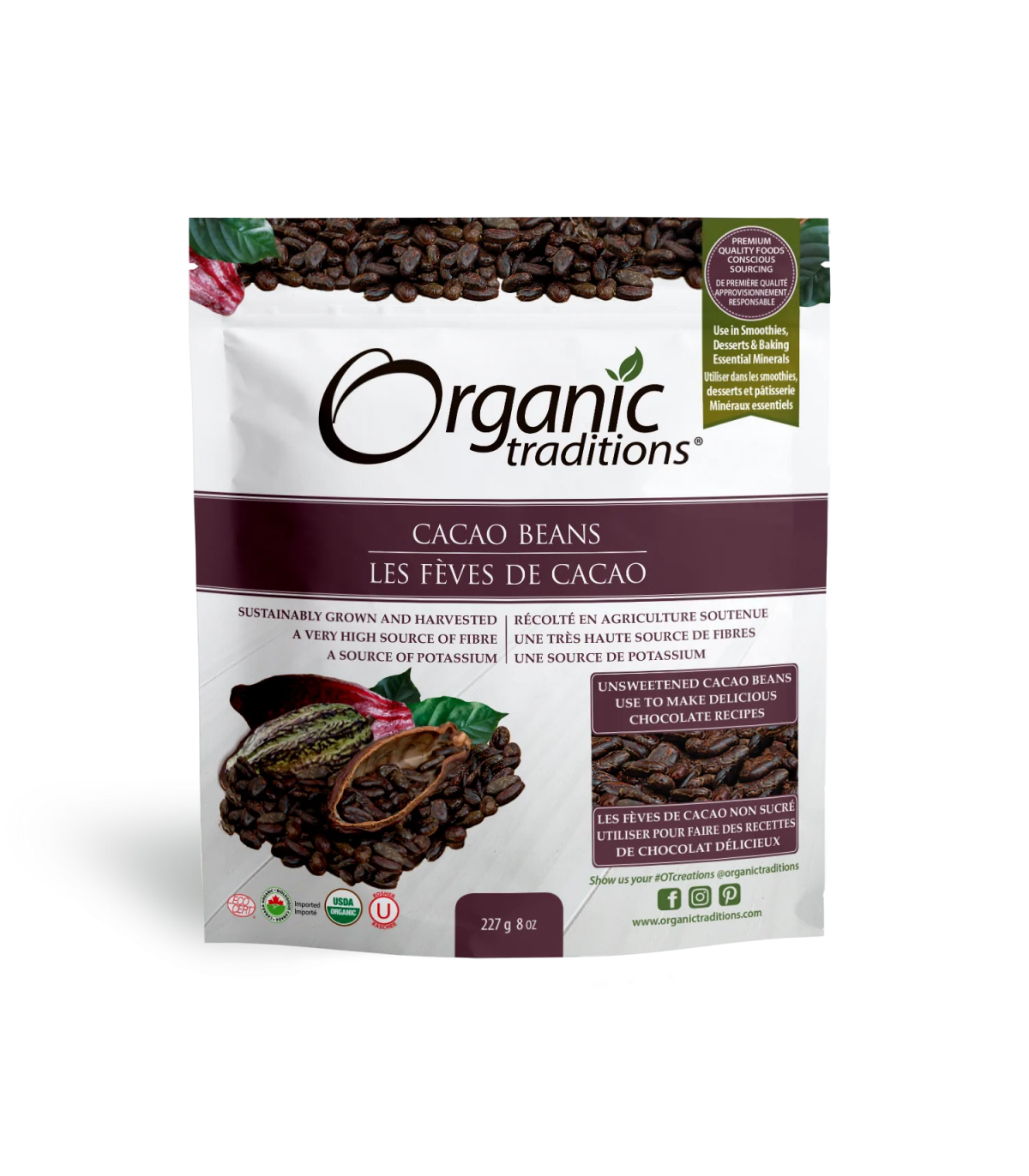 Cacao Beans 227 g | Safest & Easiest Shopping Vitamins Online | VITASHOP