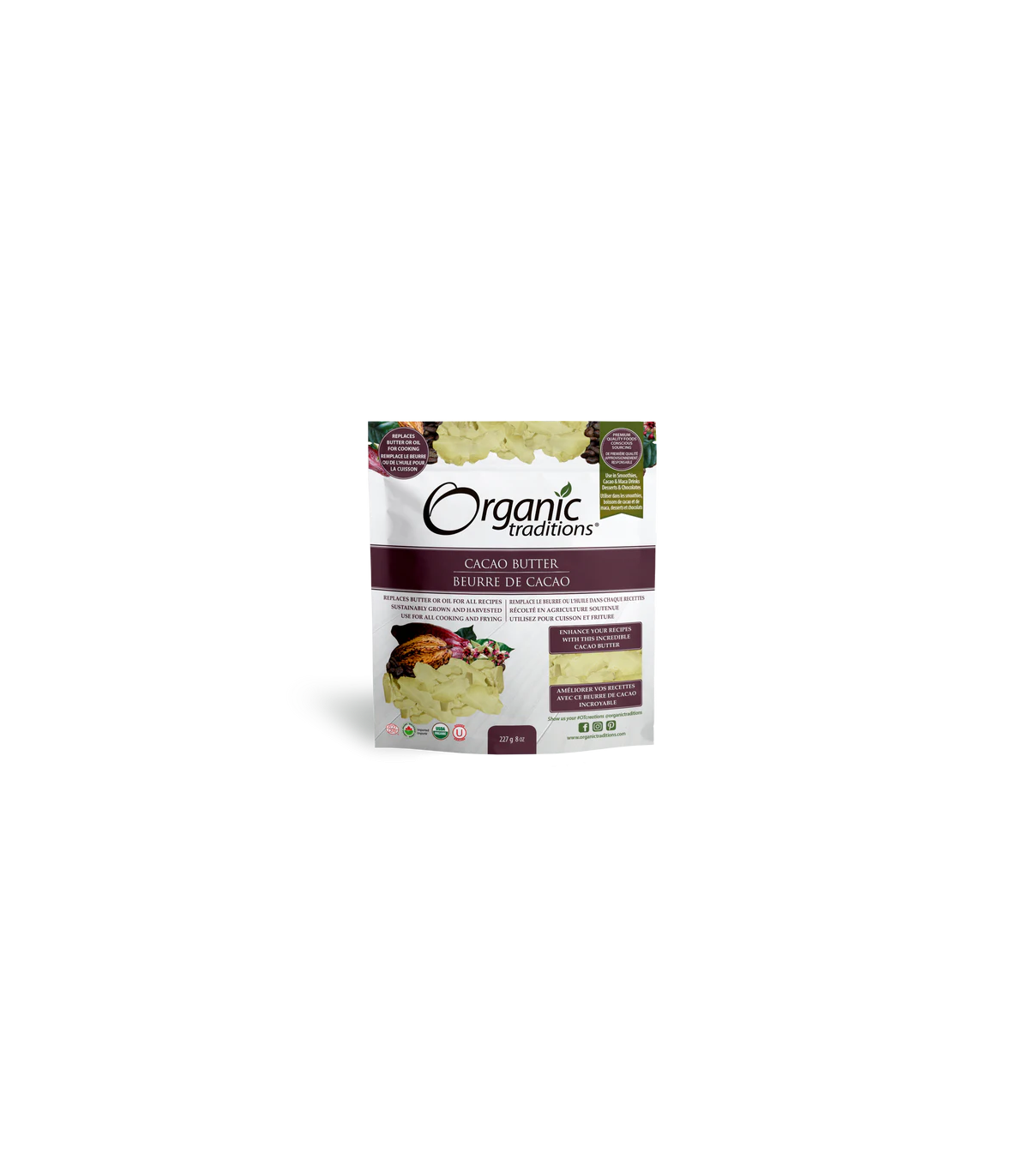 Cacao Butter 227 g | Safest & Easiest Shopping Vitamins Online | VITASHOP
