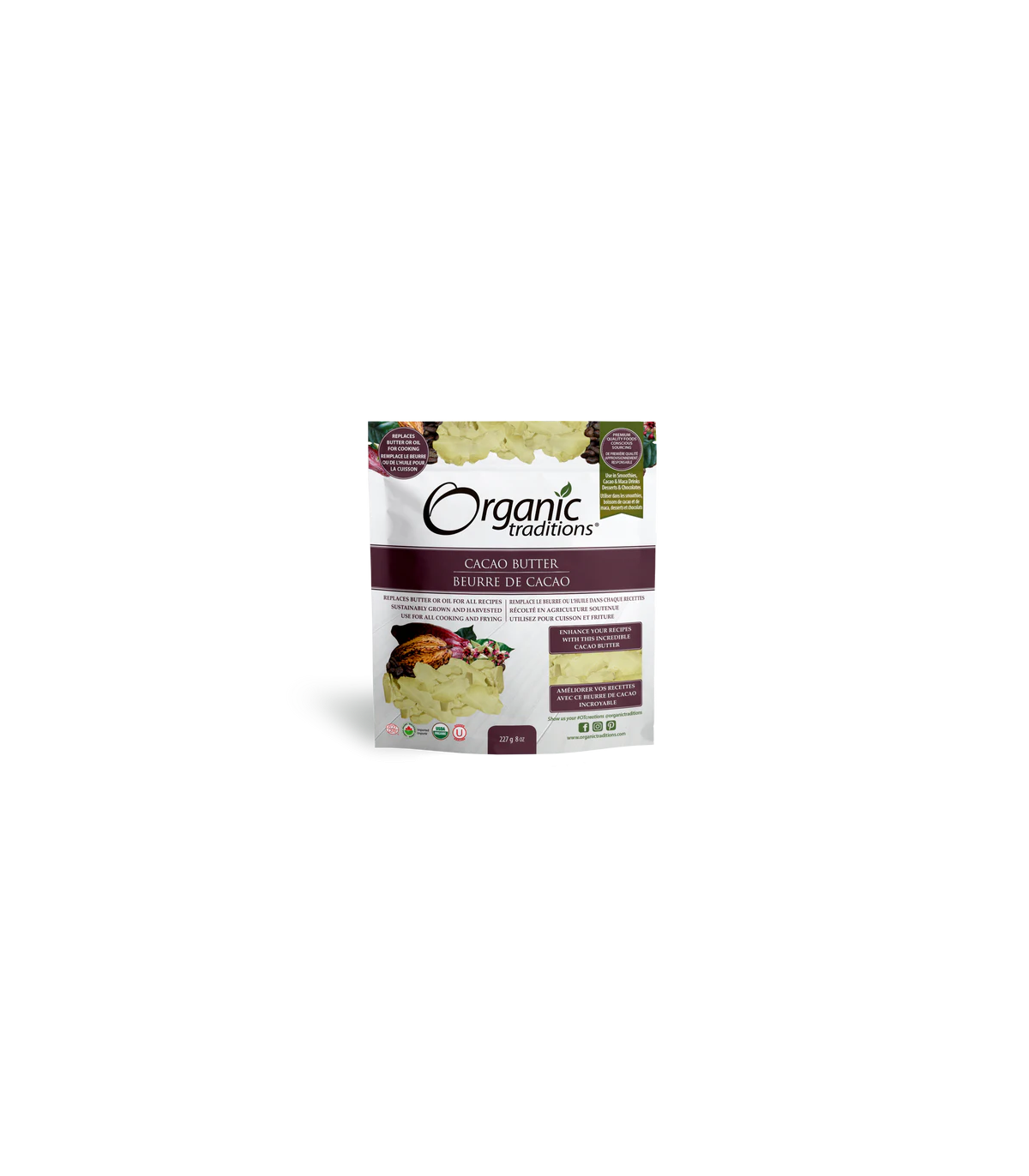 Cacao Butter 227 g | Safest & Easiest Shopping Vitamins Online | VITASHOP
