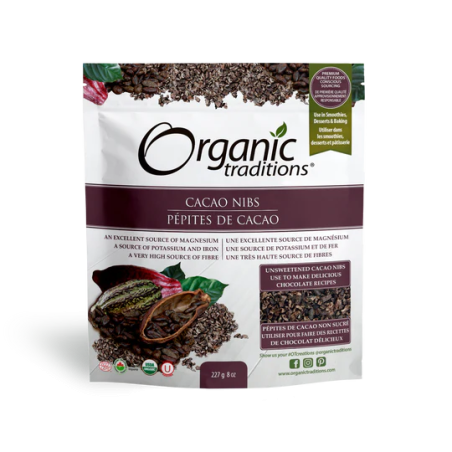 Organic Traditions Cacao Nibs 227 g | Unbeatable Prices, Daily Deals | VITASHOP