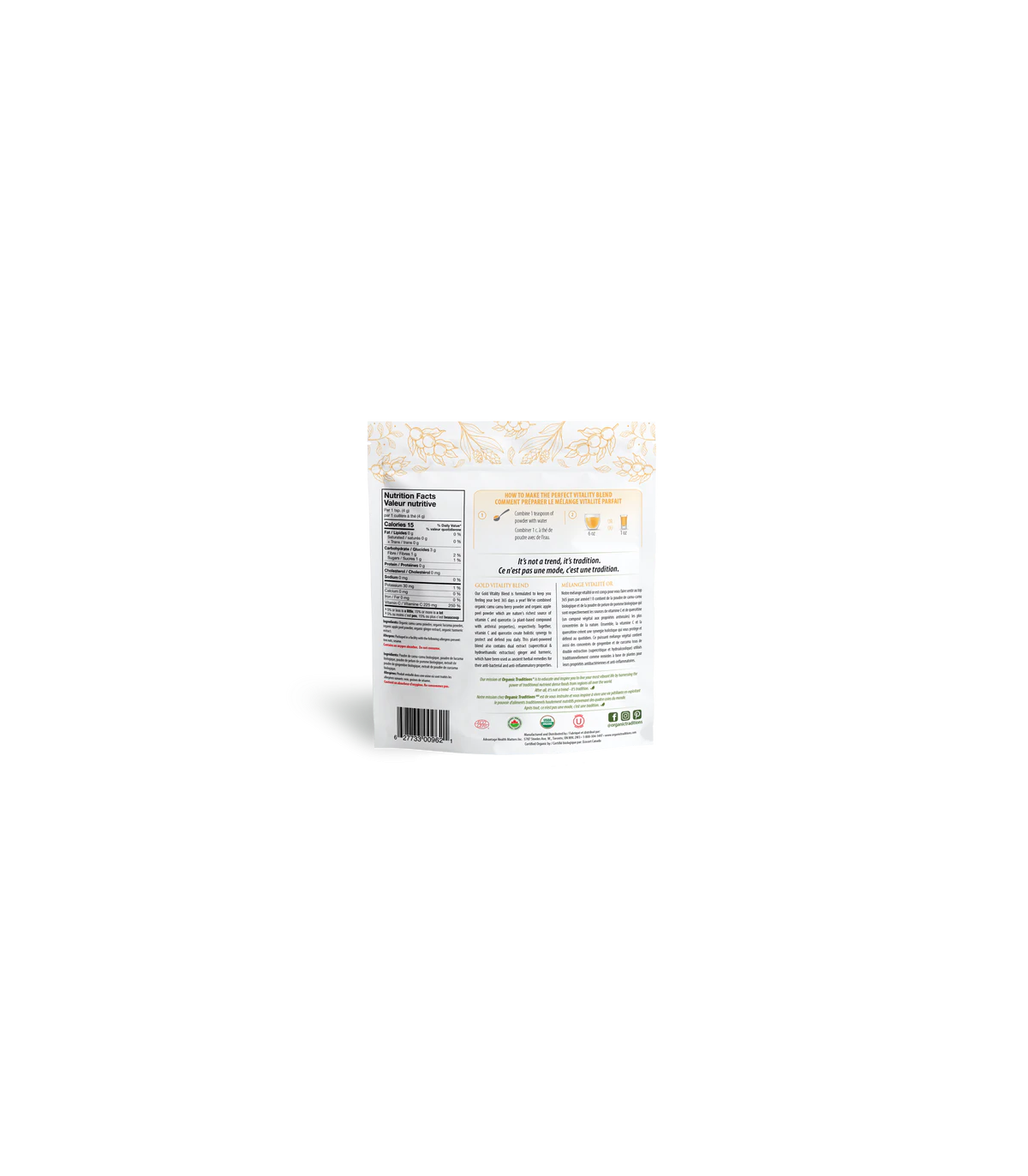 Organic Traditions Gold Vitality Blend 80 g | Unbeatable Prices, Daily Deals | VITASHOP