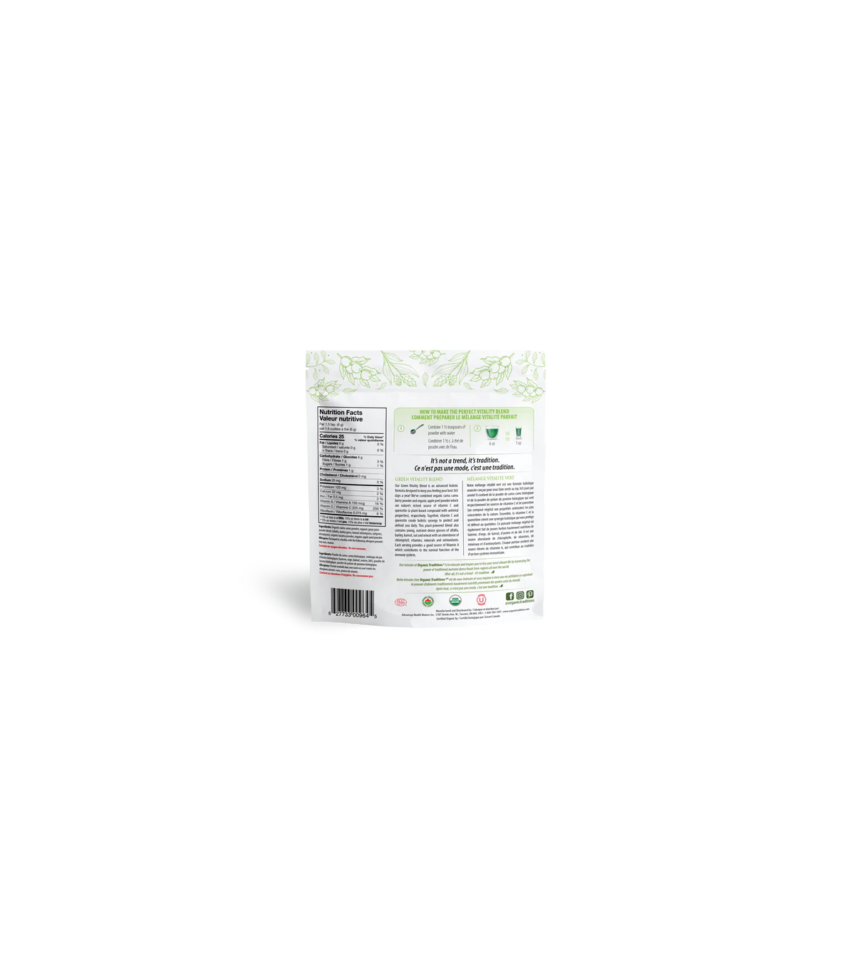 Green Vitality Blend 120 g | Safest & Easiest Shopping Vitamins Online | VITASHOP