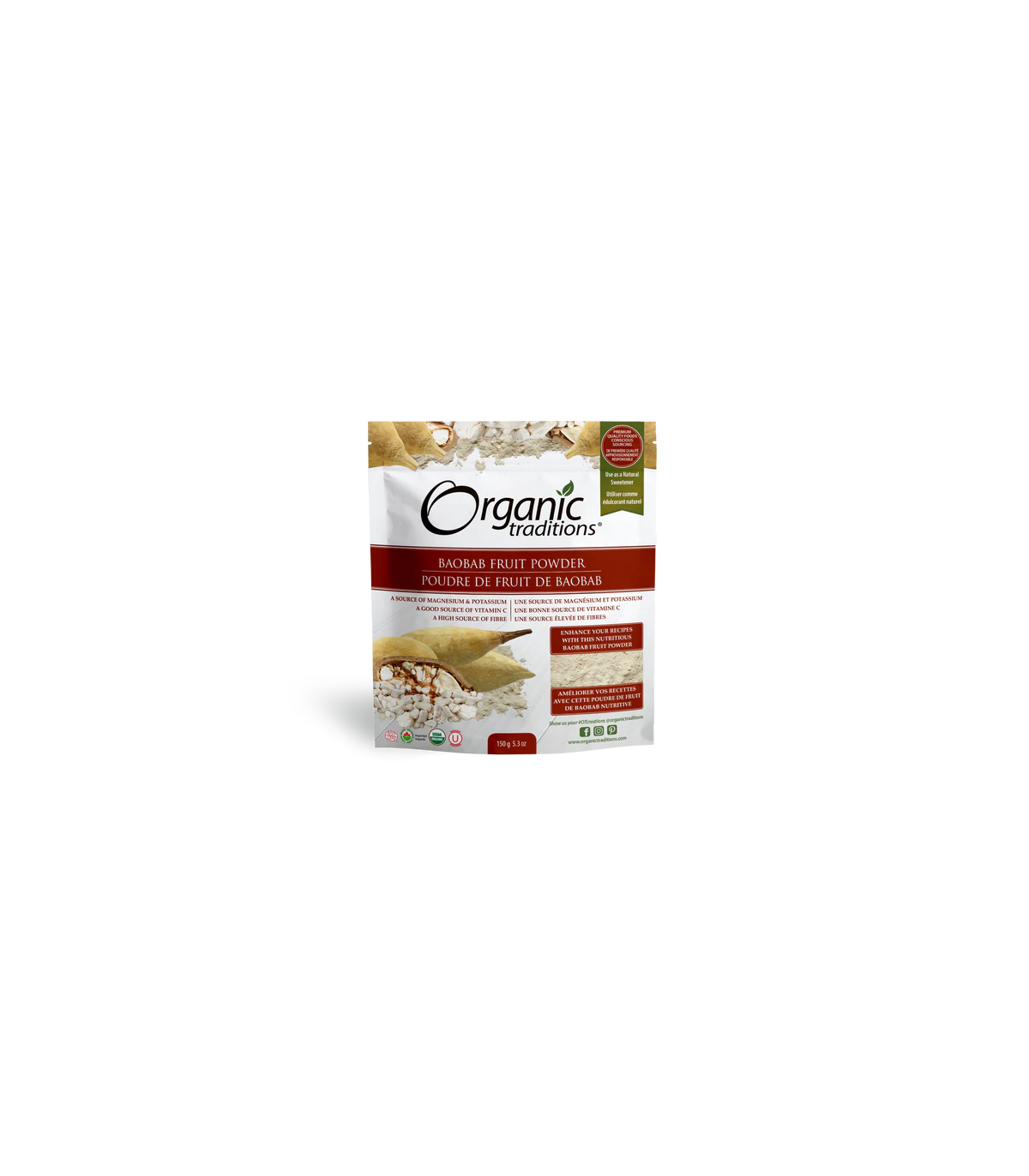 Organic Traditions Baobab Fruit Powder 150 g | Unbeatable Prices, Daily Deals | VITASHOP