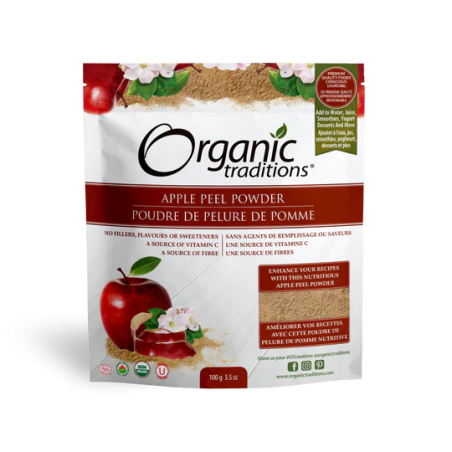 Organic Traditions Apple Peel Powder 100 g | Unbeatable Prices, Daily Deals | VITASHOP