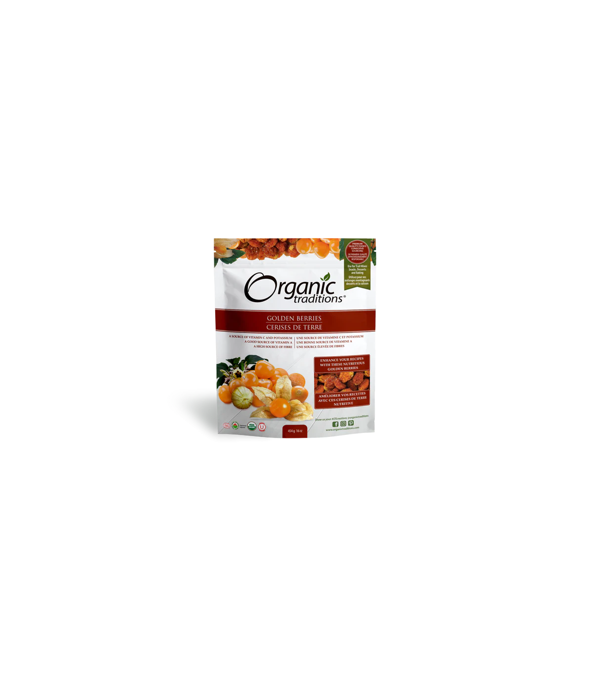 Organic Traditions 오가닉 트래디션 골든(잉카) 베리 454g | 매일 업데이트되는 특가 상품 | VITASHOP