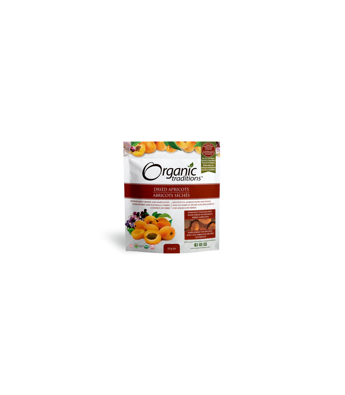 Apricots Dried 227 g | Safest & Easiest Shopping Vitamins Online | VITASHOP