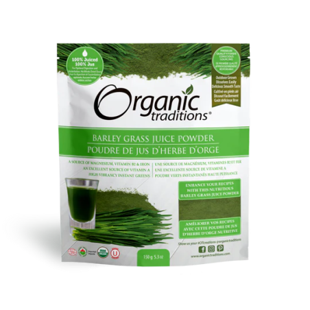 Organic Traditions Barley Grass Juice Powder 150 g | Unbeatable Prices, Daily Deals | VITASHOP