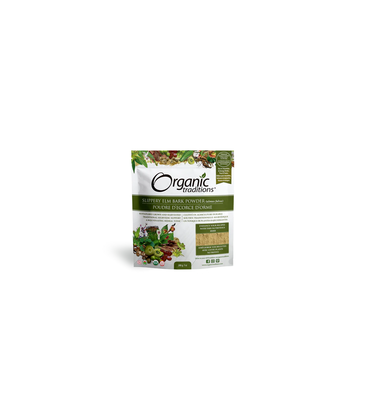 Organic Traditions Slippery Elm Bark Powder 200 g | 每天不同折扣, 全网最低价格 | 种类齐全的保健品店铺 VITASHOP, 只有你想不到, 没有你买不到 !