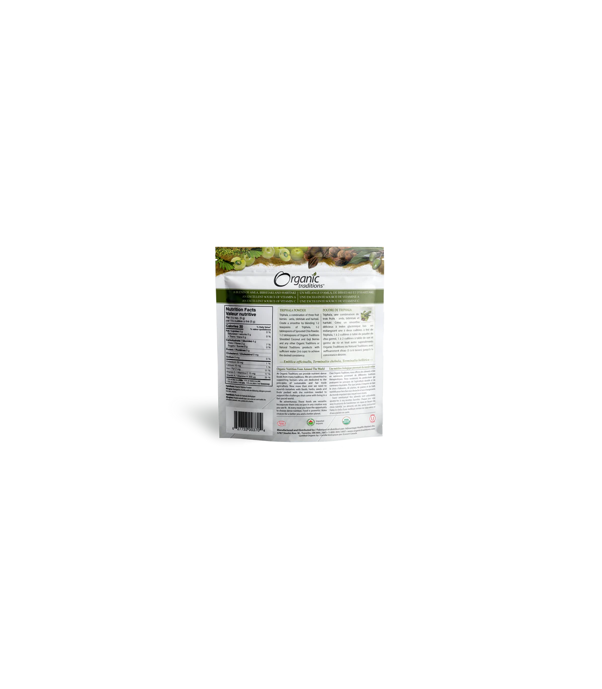 Organic Traditions 오가닉 트래디션 트리팔라 파우더 200g | 매일 업데이트되는 특가 상품 | VITASHOP