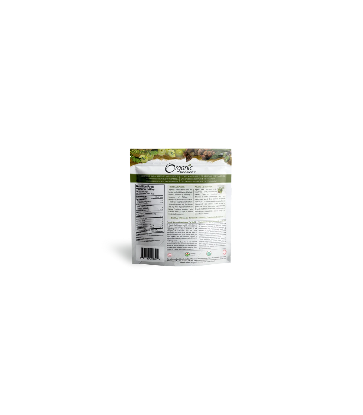 Organic Traditions 오가닉 트래디션 트리팔라 파우더 200g | 매일 업데이트되는 특가 상품 | VITASHOP