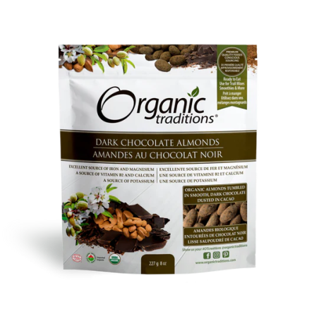 Organic Traditions 오가닉 트래디션 아몬드 다크 초콜릿 227g | 매일 업데이트되는 특가 상품 | VITASHOP