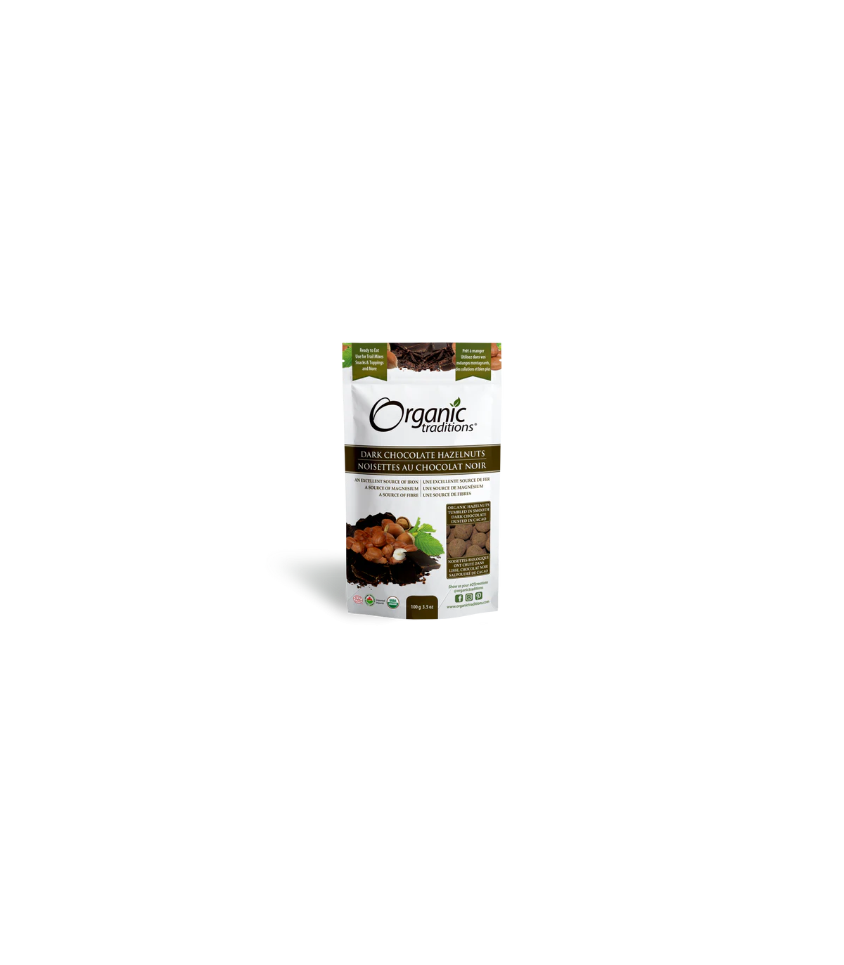 Organic Traditions Almonds Dark Chocolate 100 g | 每天不同折扣, 全网最低价格 | 种类齐全的保健品店铺 VITASHOP, 只有你想不到, 没有你买不到 !