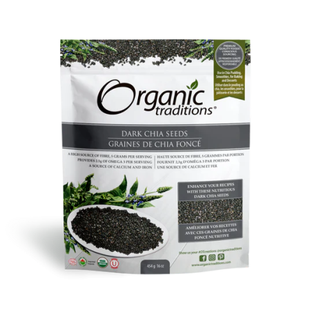 Chia Seeds Dark Whole 454 g | Safest & Easiest Shopping Vitamins Online | VITASHOP