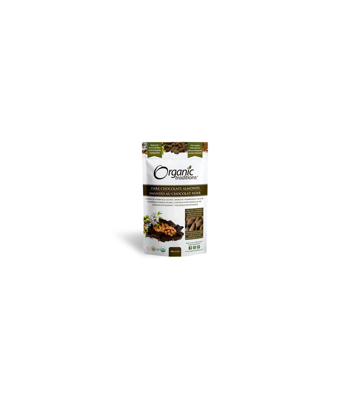 Organic Traditions Hazelnuts Dark Chocolate 100 g | Unbeatable Prices, Daily Deals | VITASHOP