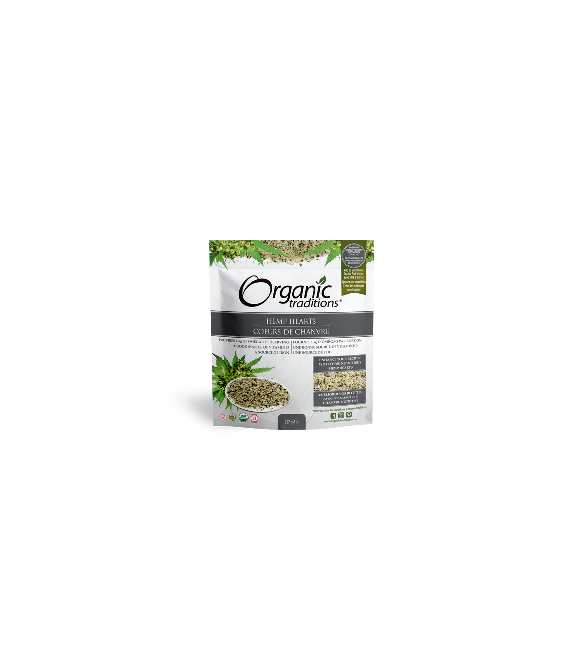 Organic Traditions 오가닉 트래디션 대마 하트 227g | 매일 업데이트되는 특가 상품 | VITASHOP