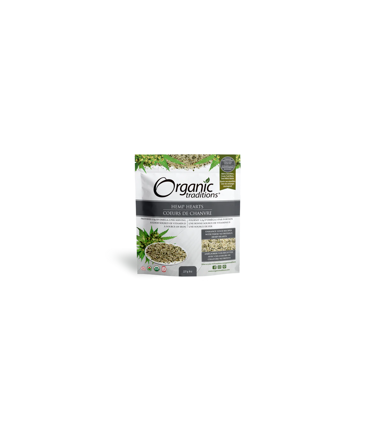 Organic Traditions 오가닉 트래디션 대마 하트 227g | 매일 업데이트되는 특가 상품 | VITASHOP