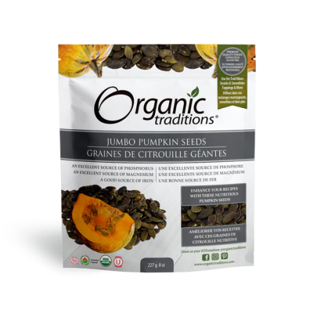 Organic Traditions 오가닉 트래디션 호박씨 점보 227g | 매일 업데이트되는 특가 상품 | VITASHOP