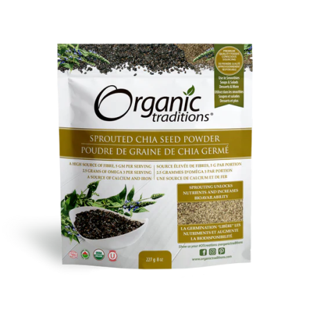 Organic Traditions Sprouted Chia 227 g | Unbeatable Prices, Daily Deals | VITASHOP