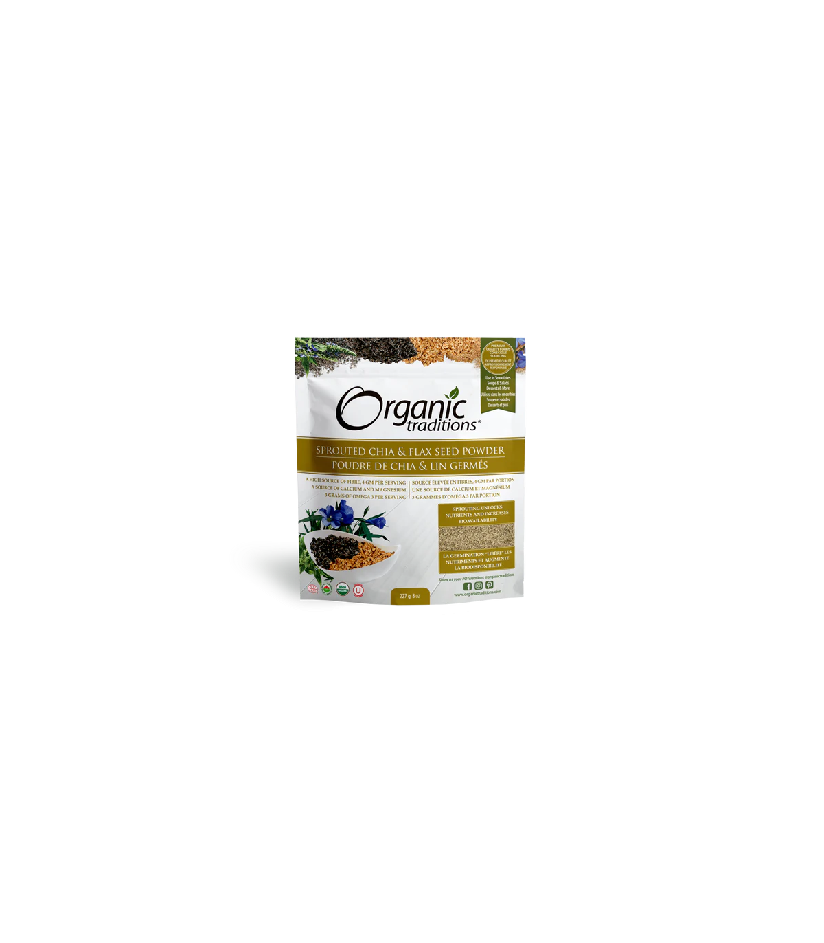 Organic Traditions 오가닉 트래디션 발아 치아/아마 227g | 매일 업데이트되는 특가 상품 | VITASHOP
